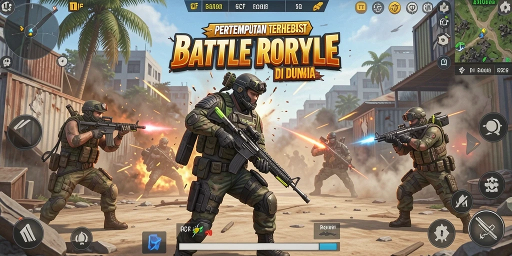 Gameplay intens di arena 6CF yang penuh aksi.
