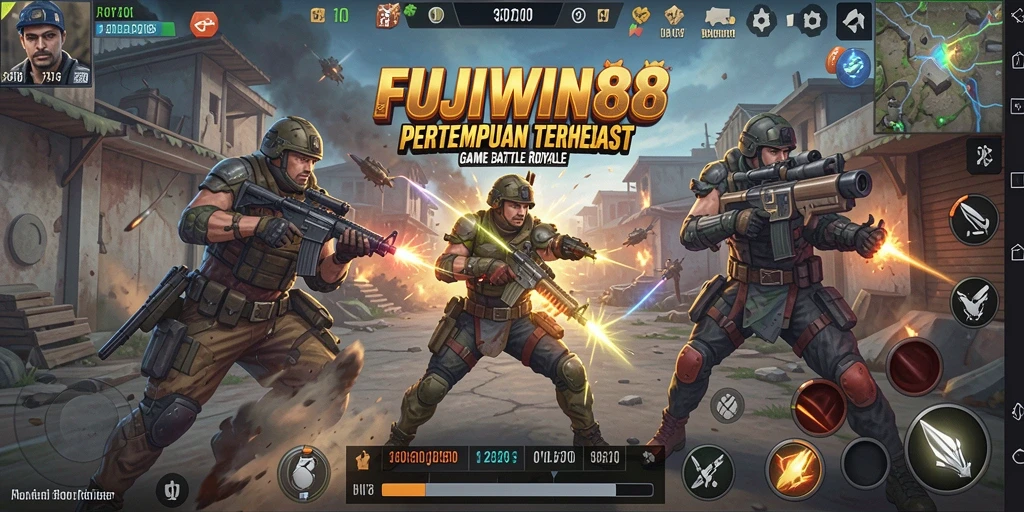 Screenshot gameplay menampilkan aksi intens dalam FUJIWIN88.