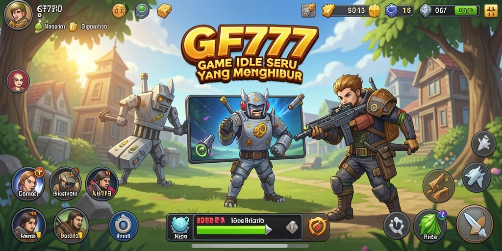Tampilan gameplay seru dari GF777 dengan berbagai karakter menarik.