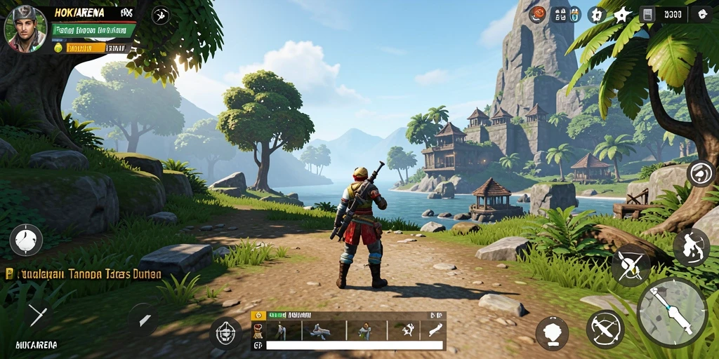 Gameplay HOKIARENA yang menakjubkan dalam dunia terbuka.