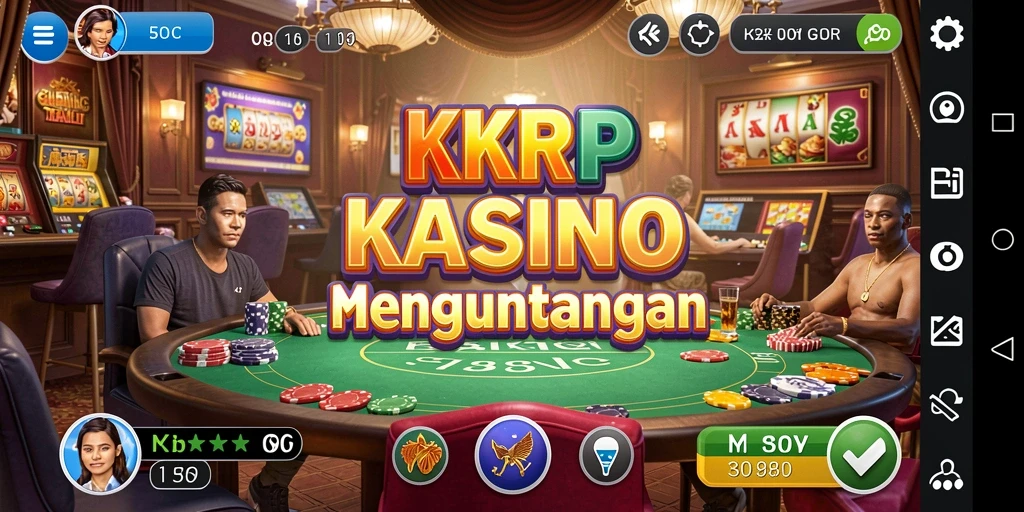 Tampilan permainan Kasino KKRP yang kaya dan menarik.
