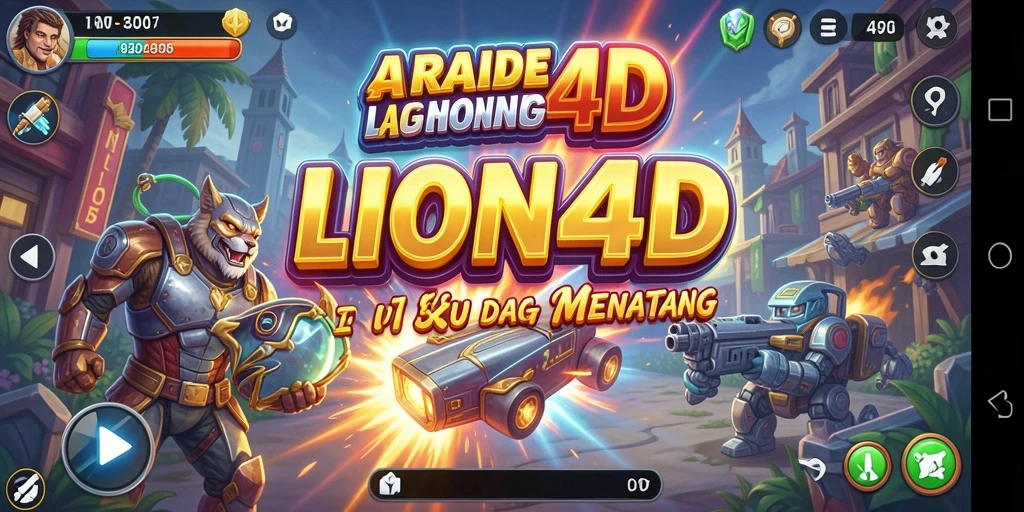 Tampilan gameplay LION4D yang seru dan penuh warna.