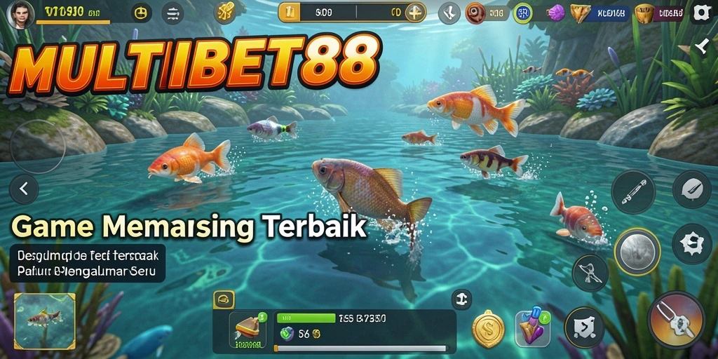 Tampilan gameplay yang menarik dalam MULTIBET88 dengan suasana memancing yang seru.