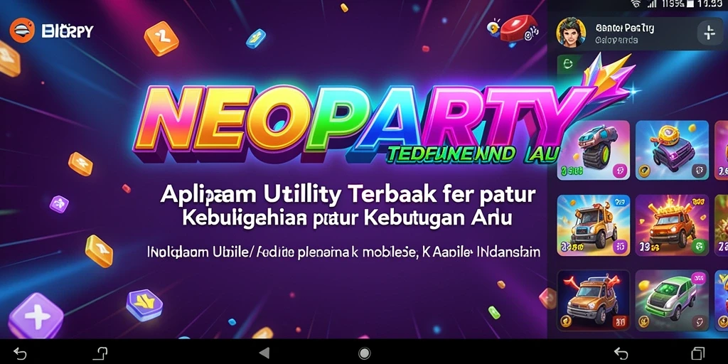 Tampilan antarmuka NEOPARTY yang menarik dan fungsional.