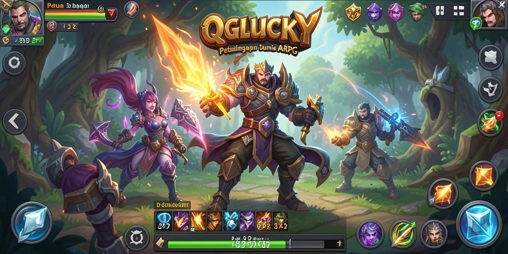 Gameplay seru di dunia fantasi QGLUCKY.