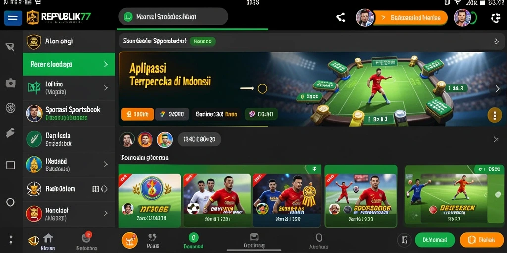 Tampilan gameplay interaktif dari aplikasi REPUBLIK77 yang menarik.