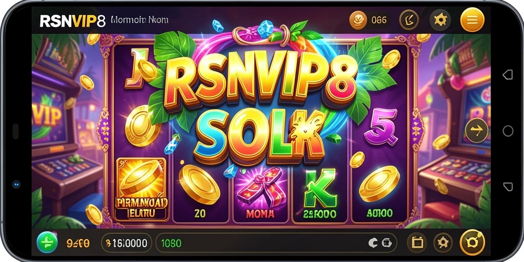 Screenshot RSNVIP8 menampilkan tampilan gameplay slot yang menarik dan dinamis.