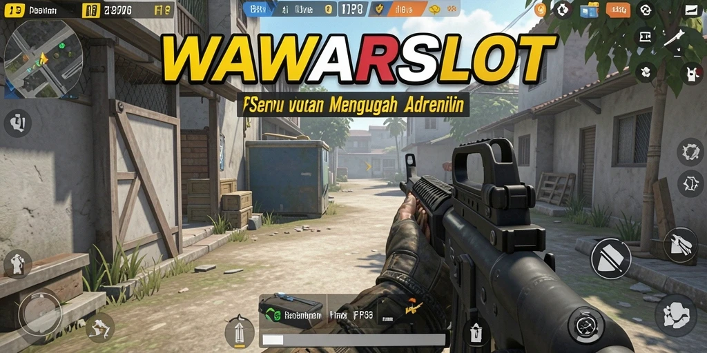 Tampilan gameplay WAWARSLOT yang mendebarkan saat pertempuran FPS.