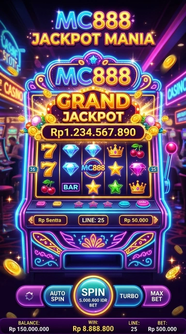 Tampilan utama aplikasi mc888 dengan berbagai kategori aplikasi.